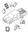 Diagram for 2001 Dodge Dakota ABS Control Module - 5019751AB