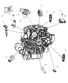 Diagram for 2009 Chrysler Aspen Camshaft Position Sensor - 5149054AB