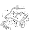 Diagram for Chrysler Cirrus Power Steering Cooler - 4764239AA