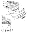 Diagram for Chrysler Bumper - 68082034AB