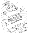 Diagram for 1996 Chrysler LHS Intake Manifold Gasket - 4556557