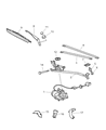 Diagram for 2004 Chrysler Crossfire Wiper Arm - 5098617AA