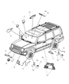 Diagram for Chrysler Town & Country TPMS Sensor - 68001696AA