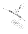 Diagram for Jeep Renegade Tie Rod End - 68275052AA