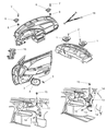 Diagram for 2000 Dodge Stratus Antenna Cable - 4608215AB