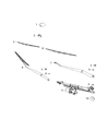 Diagram for Chrysler Town & Country Wiper Arm - 68160179AA