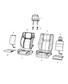 Diagram for 2016 Dodge Challenger Seat Cover - 6BK24DX9AA