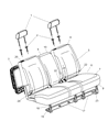 Diagram for Chrysler Pacifica Seat Cushion - 68002370AA