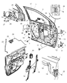 Diagram for 2014 Jeep Compass Window Motor - 68002898AA
