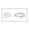 Diagram for 2010 Jeep Wrangler Antenna Cable - 5064159AF