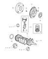 Diagram for Chrysler Town & Country Rod Bearing - 5012588AA