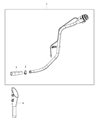 Diagram for Chrysler Fuel Filler Neck - 4584554AD