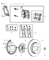 Diagram for Chrysler Aspen Wheel Hub - 52104499AH