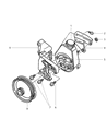 Diagram for Dodge Ram 2500 Power Steering Pump - 52039145AB