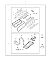 Diagram for 2018 Jeep Grand Cherokee Exhaust Manifold Gasket - 5045495AA