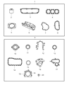 Diagram for Chrysler Town & Country Cylinder Head Gasket - 4781017AA