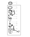 Diagram for 2002 Chrysler Sebring Fuel Pump - MR431087
