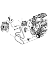 Diagram for Chrysler Pacifica Drive Belt - 4593814AA