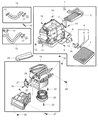Diagram for Chrysler Blower Motor Resistor - MR398371