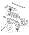 Diagram for 2000 Jeep Wrangler Battery Tray - 55174782AB