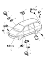 Diagram for 2007 Chrysler Town & Country Seat Switch - 4746110