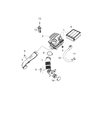 Diagram for Jeep Renegade Air Duct - 68256371AA