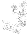 Diagram for 1998 Chrysler Sebring Shift Cable - MB891352