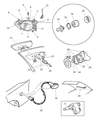 Diagram for Dodge Neon Headlight - V7101449AA