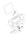Diagram for Jeep Renegade Trunk Lid Latch - 68399523AA