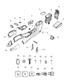 Diagram for 2020 Jeep Compass Cup Holder - 6BN54DX9AA