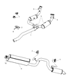 Diagram for 2009 Jeep Liberty Exhaust Pipe - 52125351AD