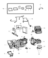 Diagram for 2010 Dodge Ram 2500 Blower Motor Resistor - 68048901AA
