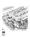 Diagram for Chrysler Sebring Power Steering Reservoir - 5151028AA