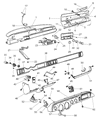 Diagram for 1992 Dodge D250 Blower Control Switches - 55036012