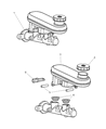 Diagram for Chrysler LHS Brake Master Cylinder Reservoir - 5086001AA