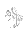 Diagram for Jeep Crankshaft Timing Gear - 68285341AA