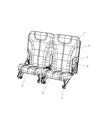 Diagram for 2007 Chrysler Pacifica Seat Cushion - 68002377AA