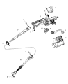 Diagram for Jeep Wrangler Steering Shaft - 55351281AF