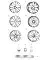 Diagram for Dodge Journey Spare Wheel - 5PS08RNWAB
