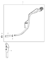 Diagram for Chrysler Fuel Filler Neck - 4584554AH