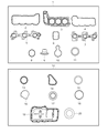 Diagram for Jeep Cylinder Head Gasket - 53020989
