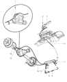 Diagram for 2001 Jeep Cherokee Parking Brake Cable - 52128164AB