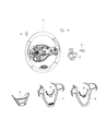 Diagram for 2014 Jeep Grand Cherokee Steering Wheel - 5QM91DX9AB