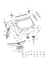 Diagram for 2020 Jeep Compass Trunk Lid Latch - 68247939AD