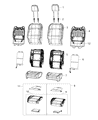 Diagram for 2019 Jeep Wrangler Seat Heater - 68294073AC