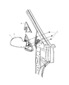 Diagram for Chrysler Town & Country Car Mirror - 4894405AF