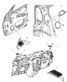 Diagram for Chrysler PT Cruiser Car Speakers - 4714604AB