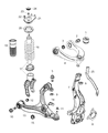 Diagram for Jeep Grand Cherokee Coil Springs - 68506663AA