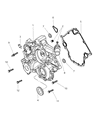 Diagram for Jeep Grand Cherokee Timing Cover Gasket - 53020862