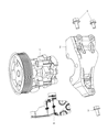 Diagram for 2011 Chrysler 200 Power Steering Pump - R8081999AC